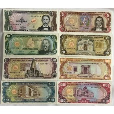 DOMINICAN REPUBLIC 1978 . ONE 1  - ONE THOUSAND 1,000 PESOS BANKNOTES . SPECIMEN